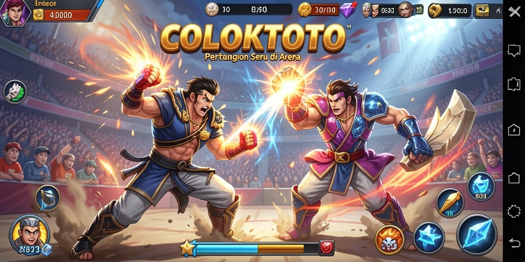 Gameplay seru dengan pertarungan yang mendebarkan di COLOKTOTO.