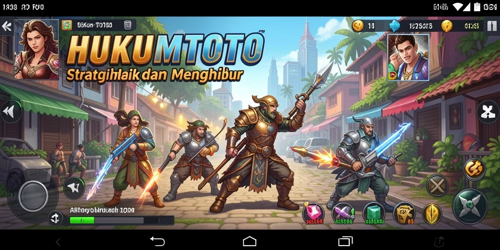 Tampilan gameplay HUKUMTOTO dengan strategi yang mendebarkan.