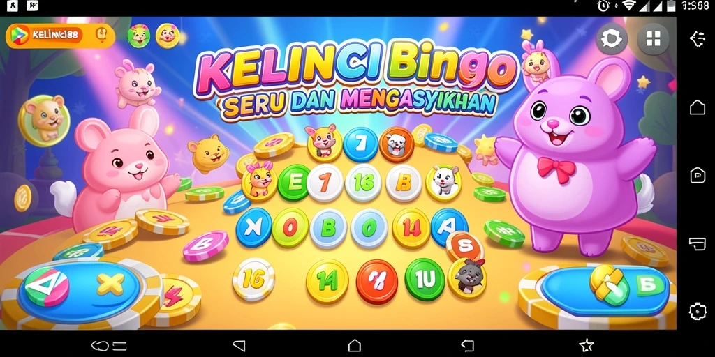 Tampilan permainan Bingo yang menarik dan interaktif di KELINCI88.