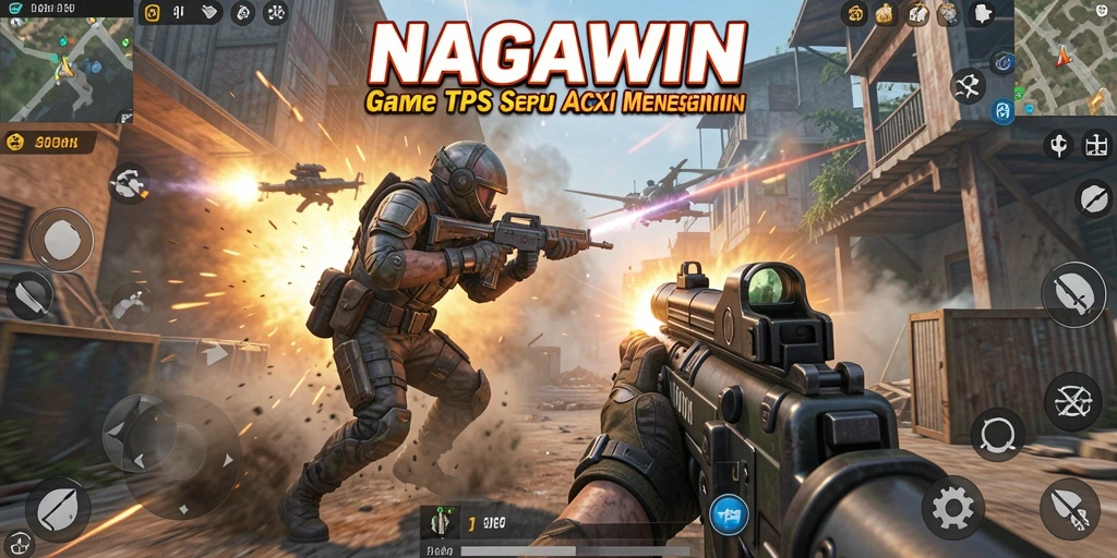 Gameplay intens dari NAGAWIN dengan aksi tembak-menembak memukau.