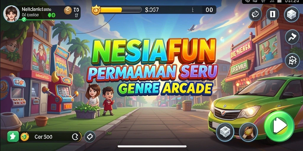 Screenshot NESIAFUN menampilkan aksi seru gameplay Arcade yang menantang.