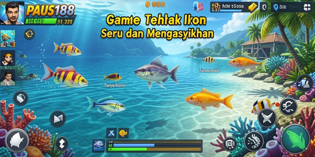 Screenshot PAUS188 dengan gameplay Tembak Ikan yang menegangkan.