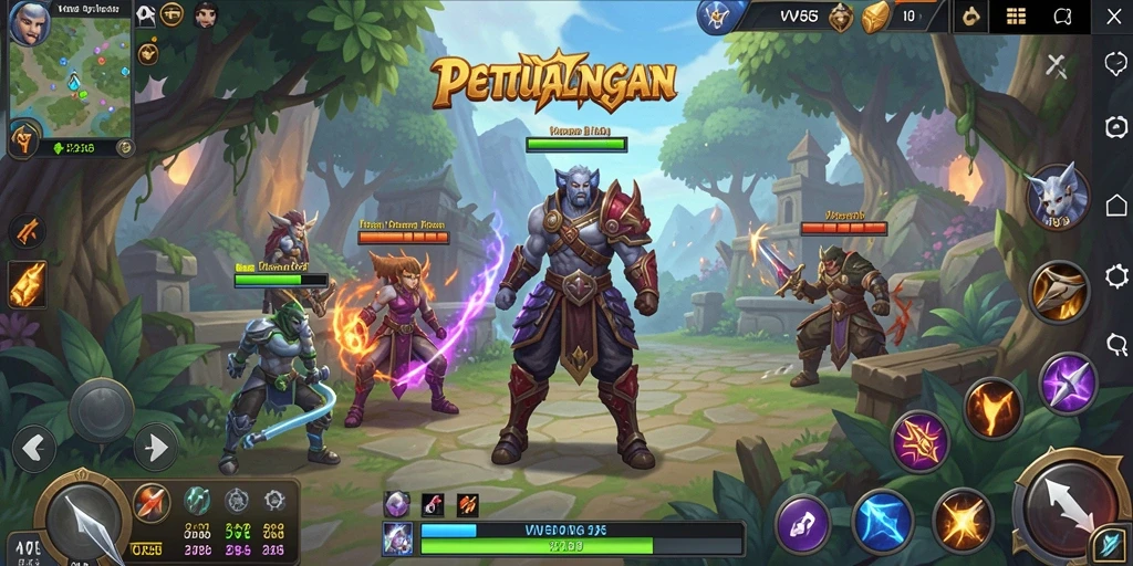 Gameplay seru VV55 dalam dunia ARPG yang menantang.